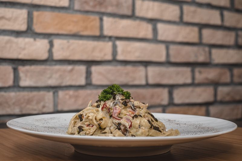 Fettuccine Alfredo creamy pasta dish